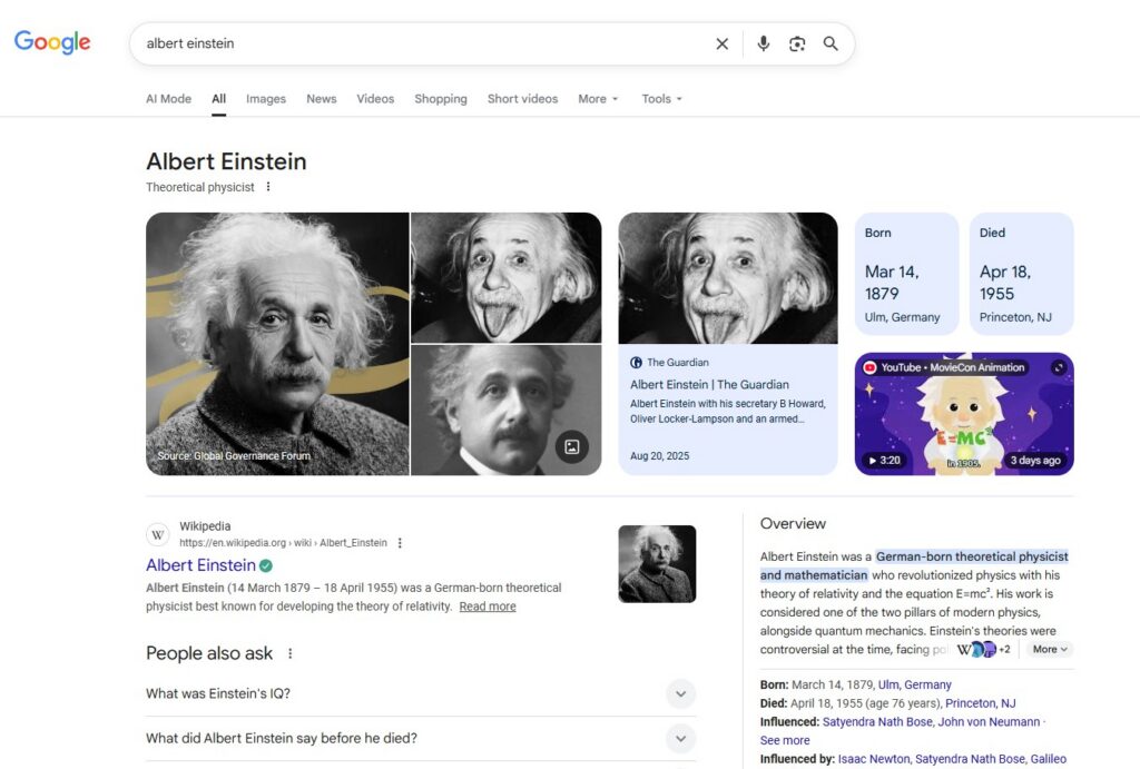 An example of a knowledge graph. 